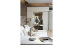 Sovrum|Skrivbordslampor < Belid Deluxe Bordslampa 51cm LED GU5,3 Grå/Mässing