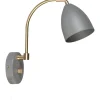 Sovrum|Läslampor-Belid Deluxe Vägglampa LED GU5,3 Varmgrå/Mässing