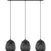 Avlånga Taklampor < Eglo Dembleby Taklampa 90cm 3L Svart