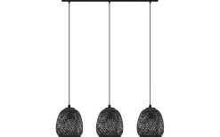 Avlånga Taklampor < Eglo Dembleby Taklampa 90cm 3L Svart
