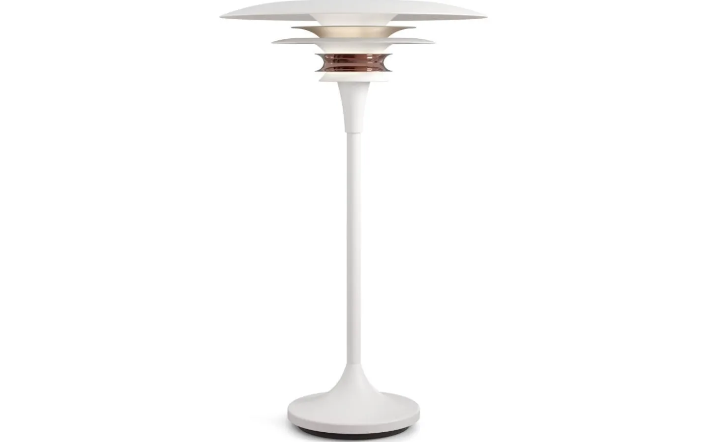 Bordslampor < Belid Diablo Bordslampa 48cm Mattvit/Rosé Silver