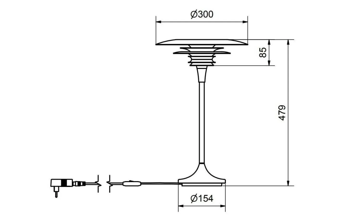 Bordslampor < Belid Diablo Bordslampa 48cm Svart/Röd
