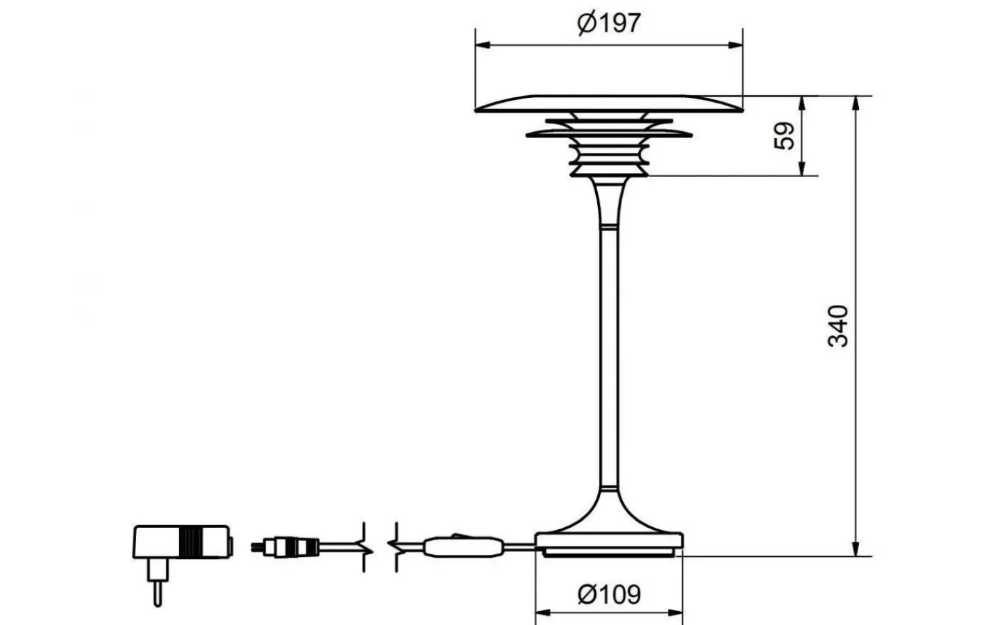 Bordslampor < Belid Diablo Bordslampa 35cm Svart/Röd