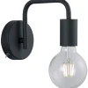 Lampetter-Trio Lighting Diallo Vägglampa E27 mattsvart