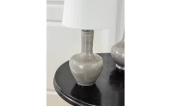 Lampfötter-Hallbergs Dilbar Small Lampfot 36cm E27 Grey Crack