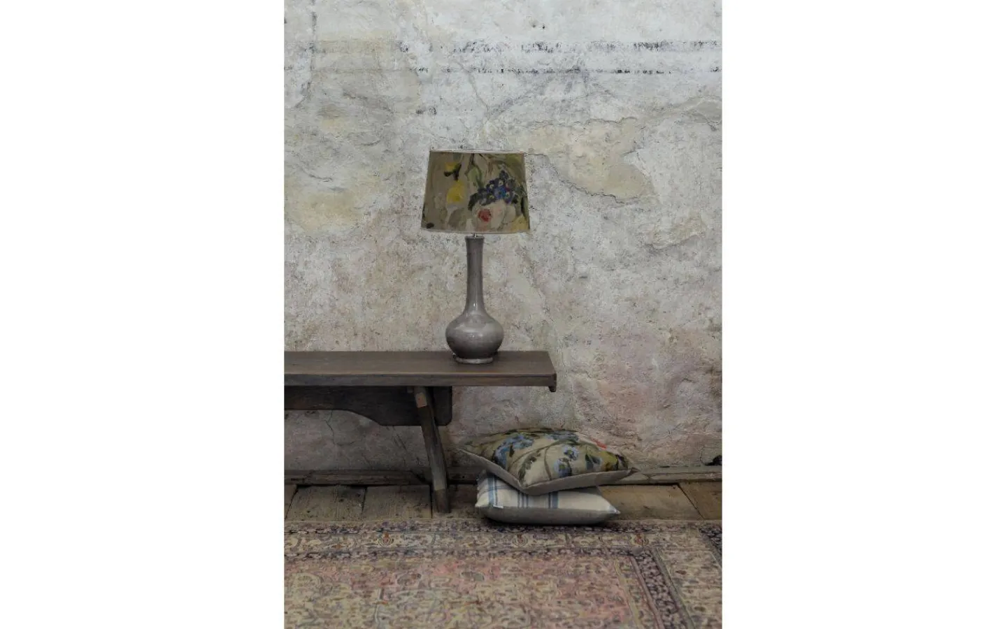 Lampfötter-Hallbergs Dilbar Small Lampfot 36cm E27 Grey Crack