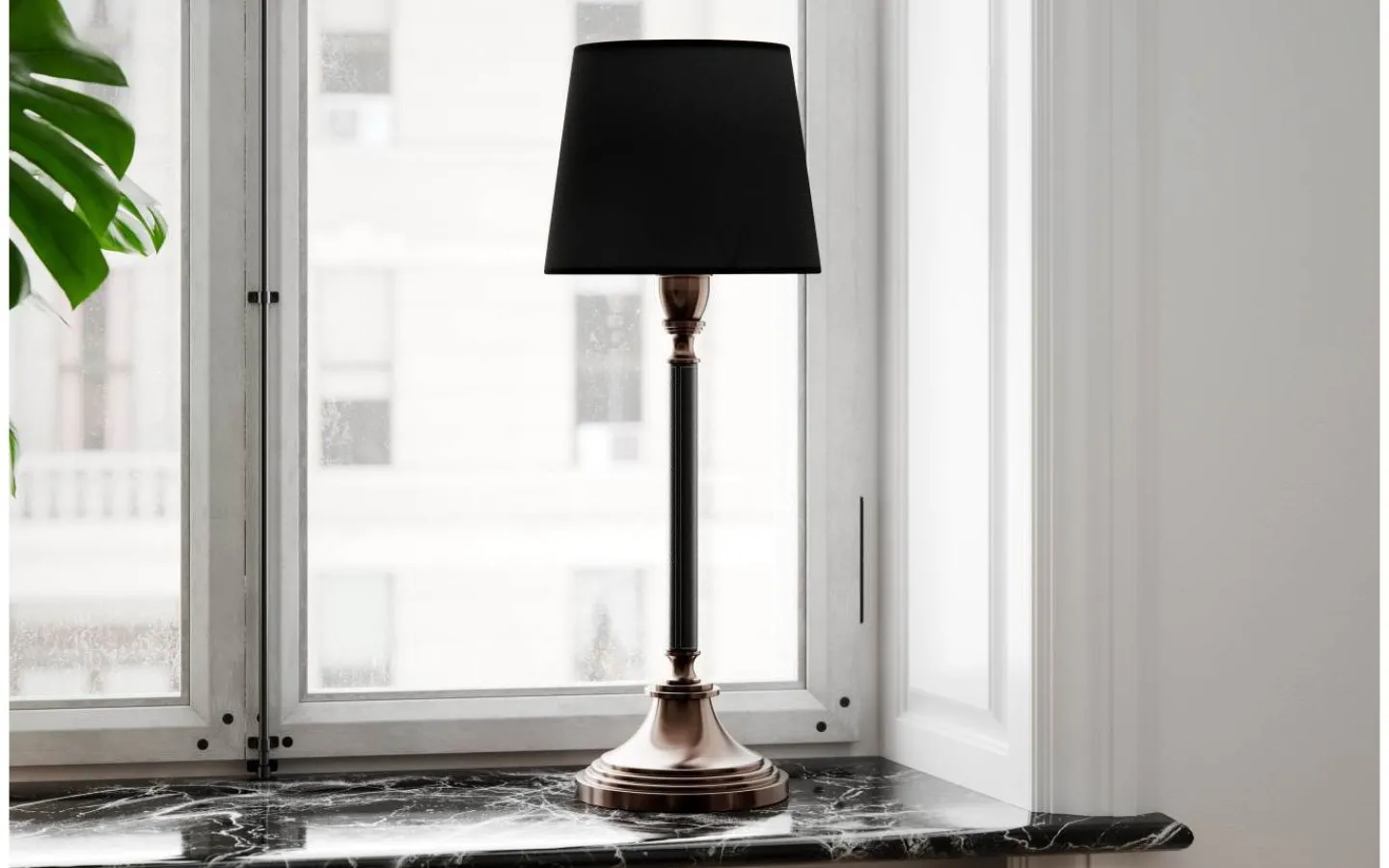 Bordslampor-By Rydens Dinant Bordslampa 59,5cm Svart