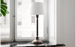 Bordslampor-By Rydens Dinant Bordslampa 59,5cm Svart/Vit