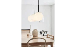 Kök & Matplats|Avlånga Taklampor-Markslojd Dione Taklampa 105cm 3L Opal/Svart