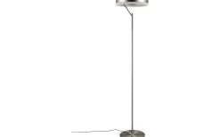 Golvlampor|Uplight < Trio Lighting Dios Golvlampa LED i borstat stål