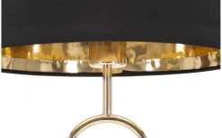 Bordslampor-Mauro Ferretti Disco Bordslampa 61cm Guld/Svart
