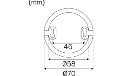 12V Led Spotlights-Hidealite Distansring 1202 Möbelspotlight Vit