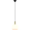 Fönsterlampor < Trio Lighting Diva Fönsterlampa 20cm E27 matt mässing/vit