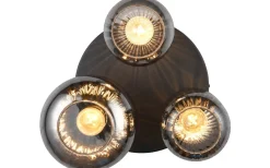 Plafonder-Trio Lighting Diva Plafond 3-delad E27 mattsvart/förkromad