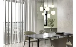 Avlånga Taklampor < Trio Lighting Diva Takpendel 6-delad E27 matt mässing/vit