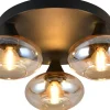 Plafonder < Reality Divina Plafond 3-delad E14 matt svart/bärnsten