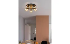 Plafonder < Reality Divina Plafond 3-delad E14 matt svart/bärnsten