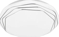 Plafonder-Reality Dizzy Plafond LED vit/krom stjärnljus