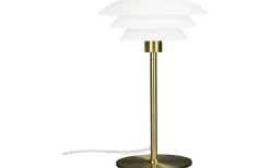 Bordslampor < Dyberg Larsen DL20 Bordslampa 30cm Opal/Mässing