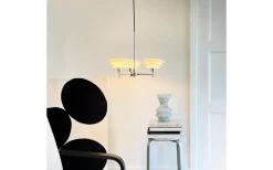 Stora Taklampor Ø50-69 Cm < Dyberg Larsen DL20 Takkrona 50cm 3 Armar Opal/Krom