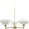 Stora Taklampor Ø50-69 Cm-Dyberg Larsen DL20 Takkrona 50cm Mässing