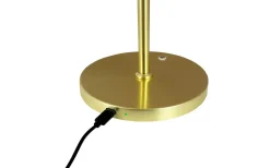 Uppladdningsbara Lampor Inomhus|Bordslampor-Dyberg Larsen DL20 Uppladdningsbar Bordslampa 30cm LED 3000K 1,5W Opal/Mässing