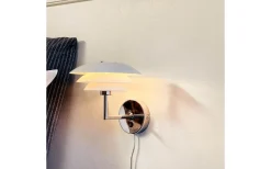Lampetter|Läslampor-Dyberg Larsen DL20 Vägglampa Vit/Krom