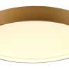 Plafonder-Trio Lighting Doha Plafond LED 45cm matt mässing