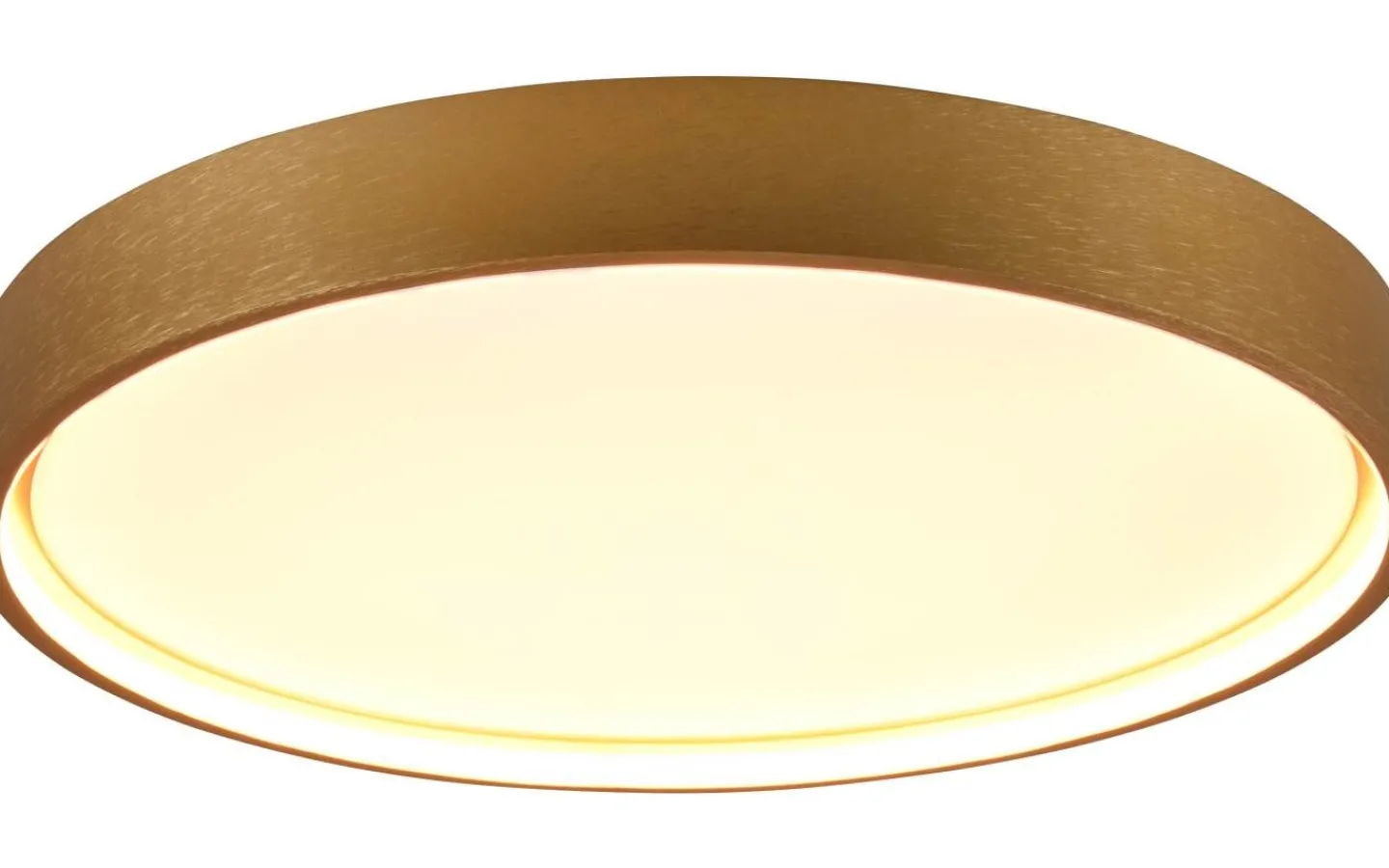 Plafonder-Trio Lighting Doha Plafond LED 45cm matt mässing