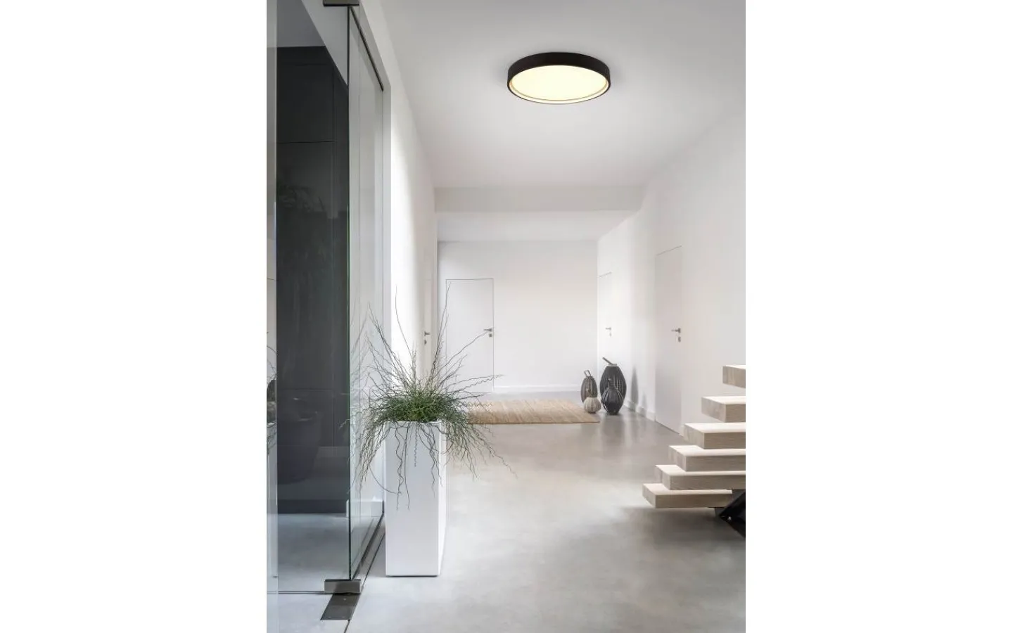 Plafonder < Trio Lighting Doha Plafond LED 45cm mattsvart