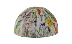 Mönstrade Lampskärmar < Hallbergs Dome Wildflower Ø35cm Offwhite