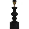 Lampfötter-Hallbergs Domino Lampfot 34cm Antik Svart