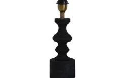 Lampfötter-Hallbergs Domino Lampfot 34cm Antik Svart