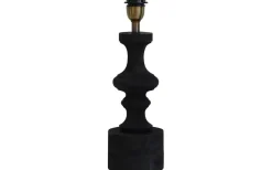 Lampfötter-Hallbergs Domino Lampfot 41cm Antik Svart