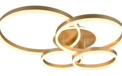 Plafonder < Trio Lighting Drake Plafond LED guld