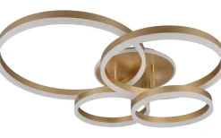 Plafonder < Trio Lighting Drake Plafond LED guld