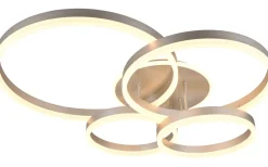 Plafonder < Trio Lighting Drake Plafond LED i borstat stål