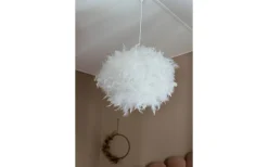 Sovrum-Aneta Dun Taklampa 40cm Vit