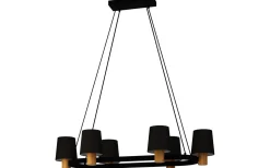 Stora Taklampor Ø70-150 Cm-Eglo Edale Taklampa 108cm Natur