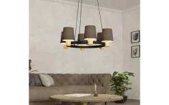 Stora Taklampor Ø70-150 Cm-Eglo Edale Taklampa 70cm Natur