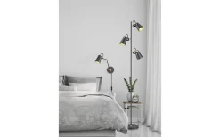 Golvlampor|Golvläslampor < Trio Lighting Edward Golvlampa 3xE14 matt svart/guld