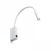 Sovrum|Läslampor-Rendl Eke Vägglampa Vit LED 3W 3000K