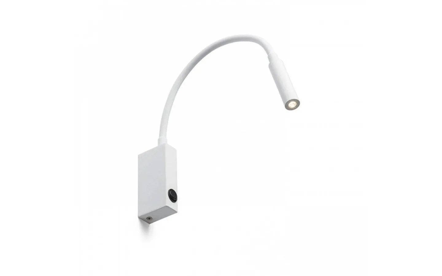 Sovrum|Läslampor-Rendl Eke Vägglampa Vit LED 3W 3000K