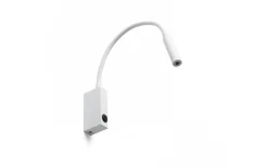 Sovrum|Läslampor-Rendl Eke Vägglampa Vit LED 3W 3000K