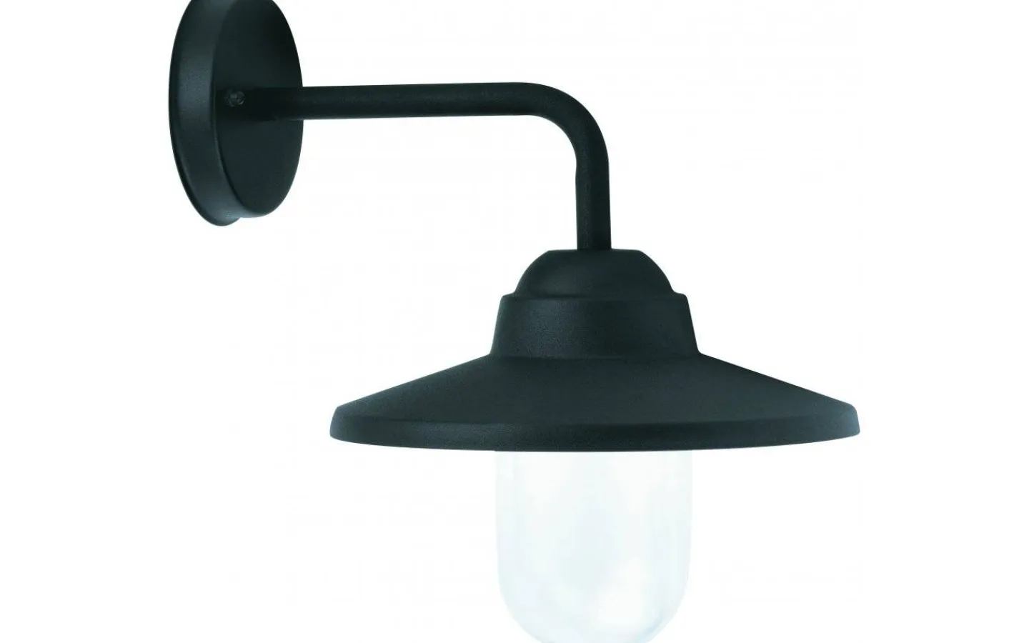 Vägglyktor|Badrum-Malmbergs Ek Vägglampa Svart IP44