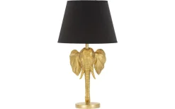Bordslampor < Mauro Ferretti Elephant Bordslampa Elefant 59cm Guld/Svart