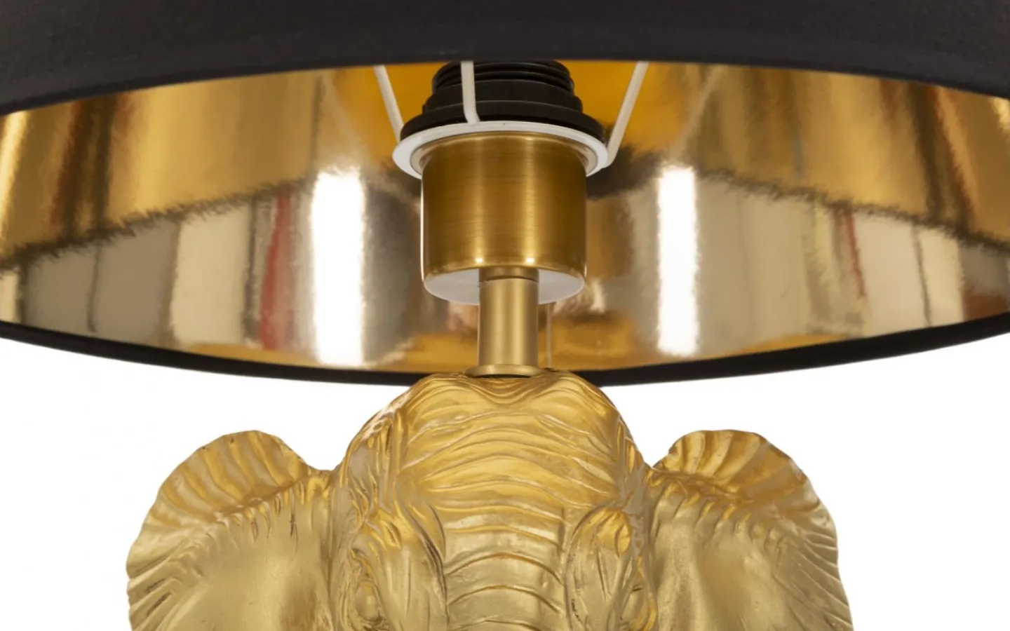 Golvlampor < Mauro Ferretti Elephant Golvlampa Elefant 164cm Guld/Svart