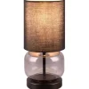 Bordslampor-Trio Lighting Elio Bordslampa E27 matt svart/rökfärgad