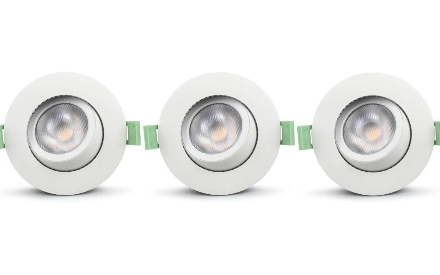 Infällda Spotlights Utomhus|230V Led Spotlights-Llitt Ellen 230V Spotlight Dim to Warm 2200-2700K 6W Vit 3-pack IP65