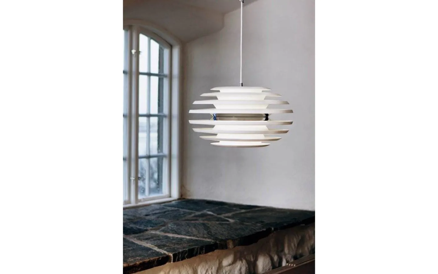 Kök & Matplats|Stora Taklampor Ø50-69 Cm < Belid Ellipse Taklampa 50cm Vit/Krom